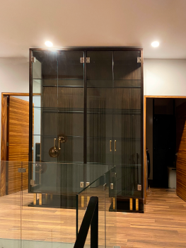 Mueble cristal negro